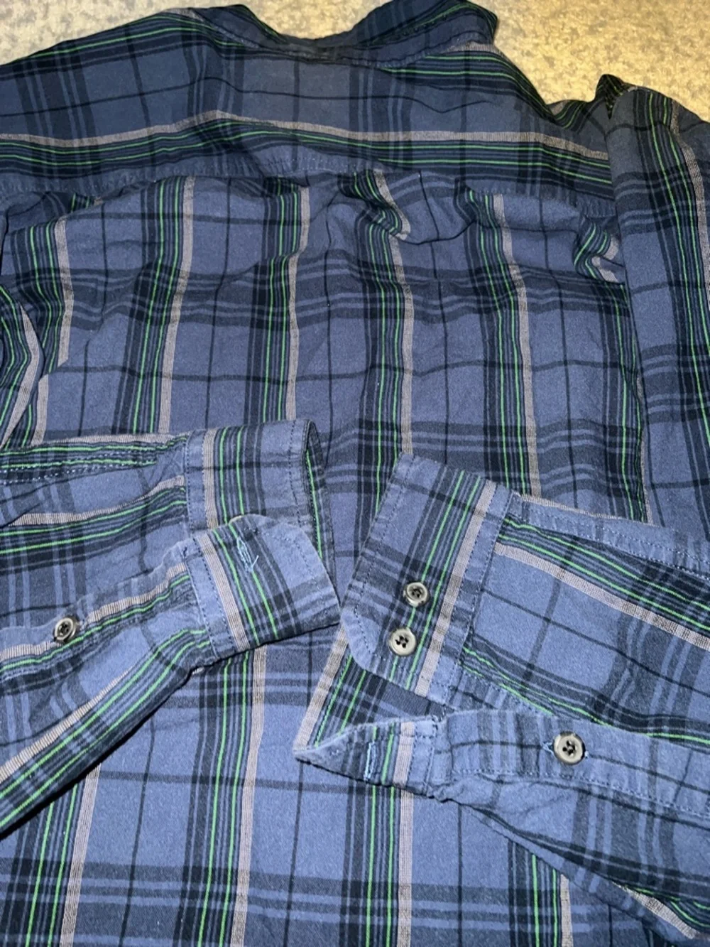 Carhartt TW4447 Men's Loose Fit Midweight Chambray Plaid Long Sleeve Shirt XL - Picture 6 of 12